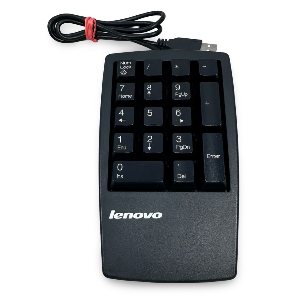 Lenovo KU-9880 USB Wired Numeric Keypad External Numpad Black 41A5090 Laptop PC